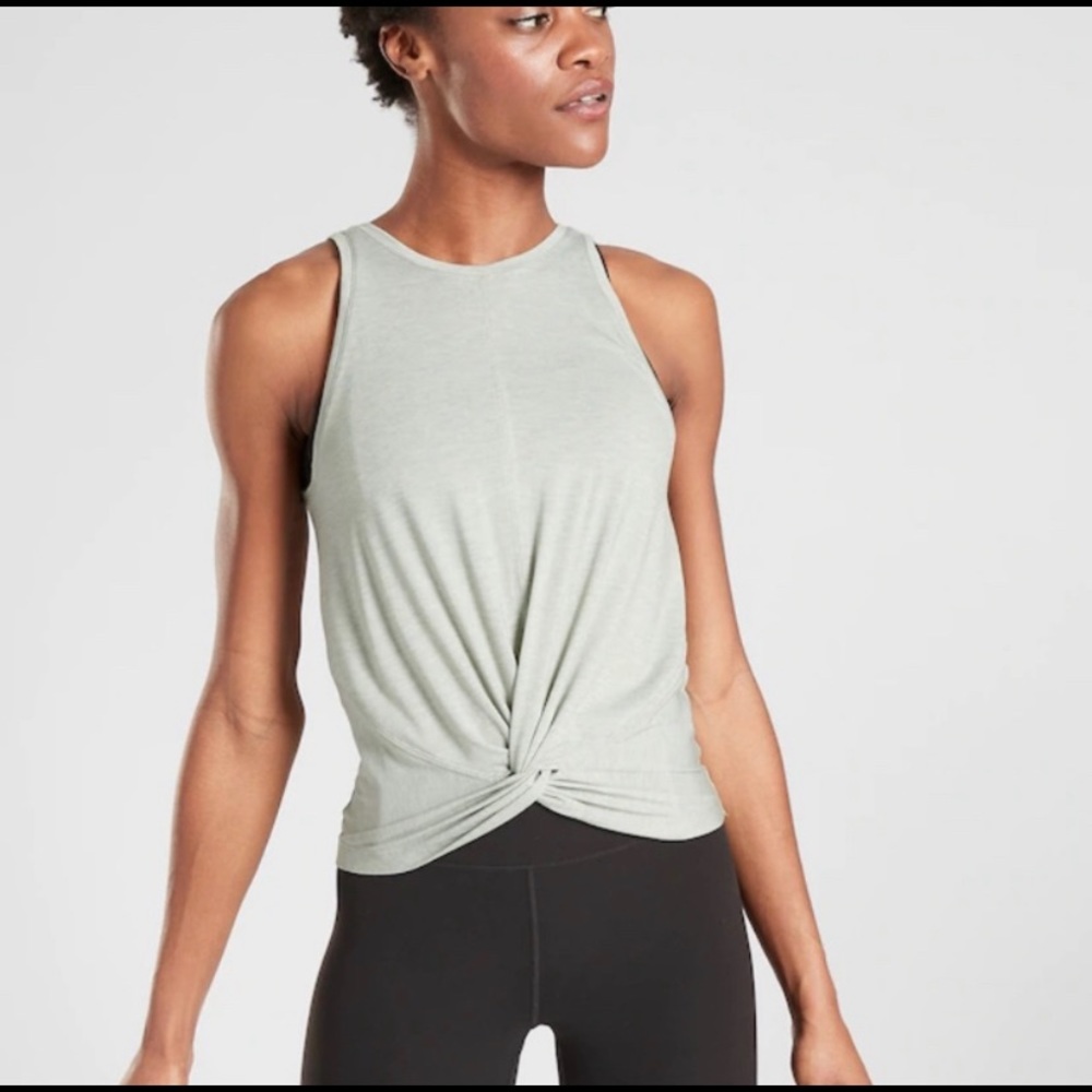 NWT Athleta Essence Twist Tank - Opal Green